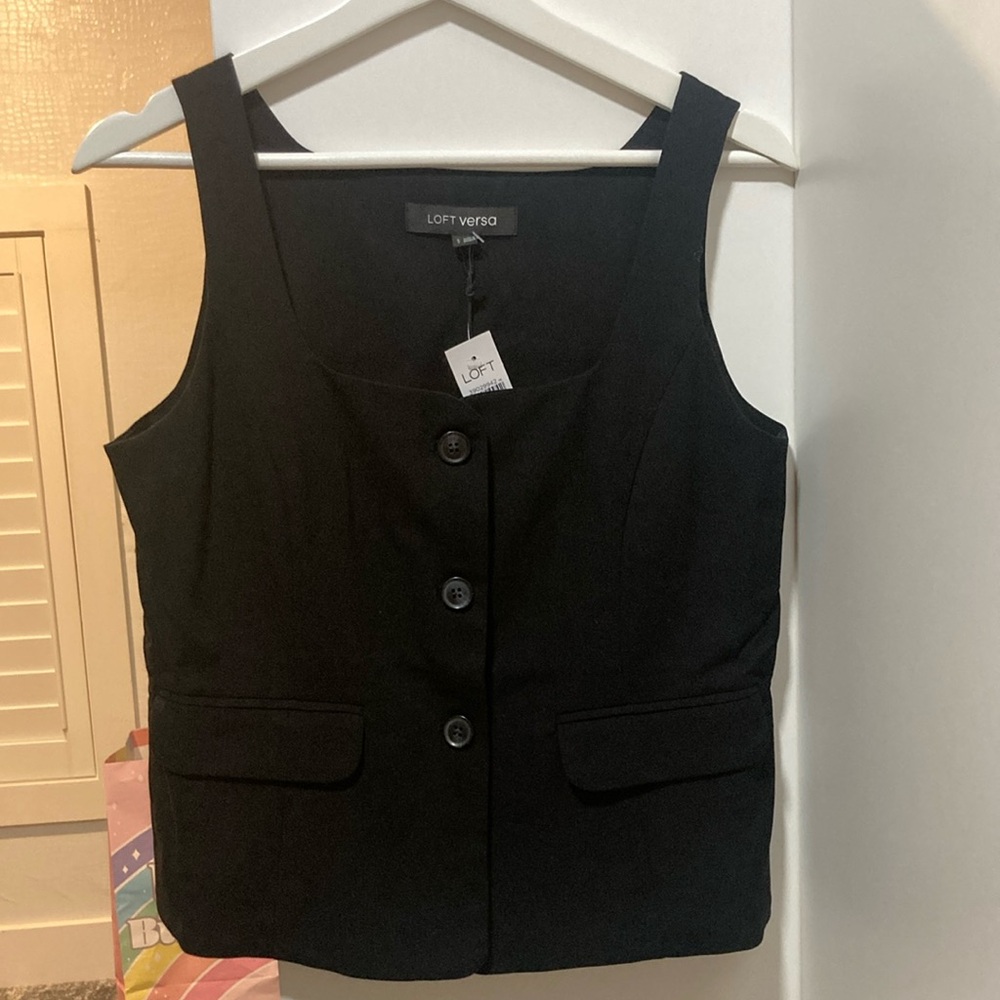NWT black vest from Loft